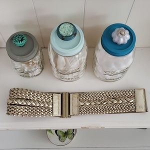 *LAST DAY FINAL SALE* NWOT Chaps Gold Belt Elastic